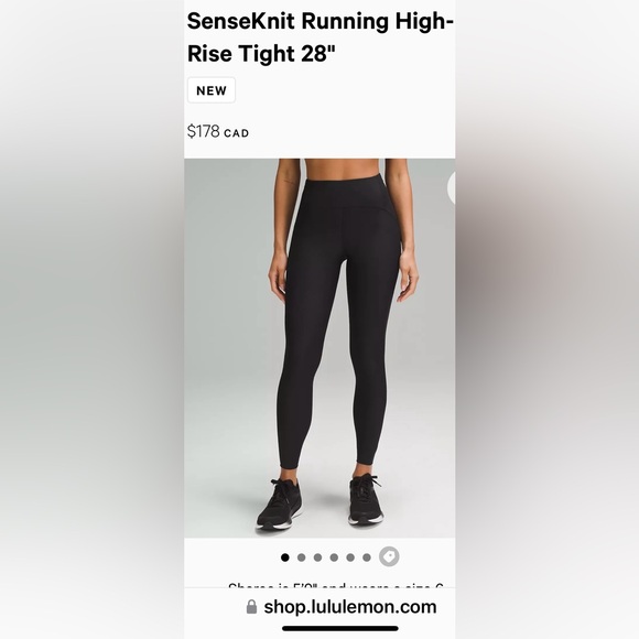 Lululemon Senseknit high rise running tights 28” - Picture 11 of 11